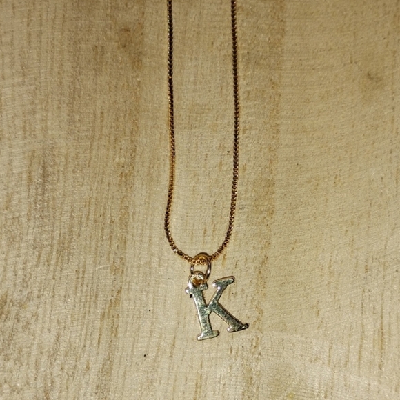Jewelry - Initial 'K' Pendant Necklace
